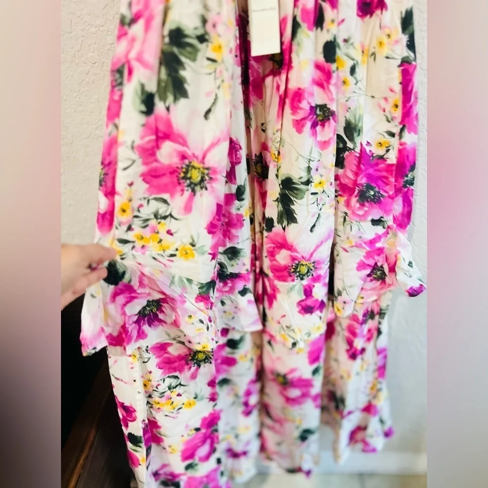 Abercrombie & Fitch colorful flower print maxi dress NWT
